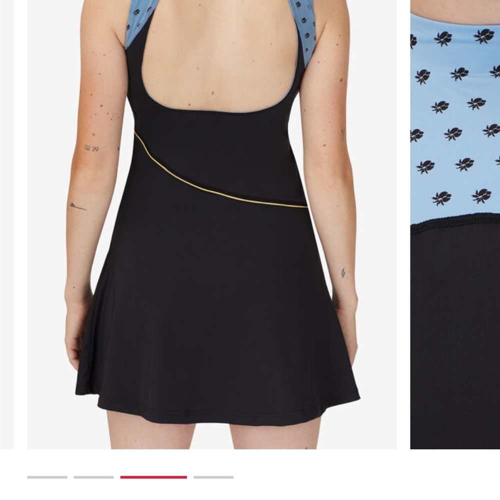 Fila Women's Wild Card Tennis Dress With Shorts Blue/Black Size XS $90 MSRP - Picture 5 of 7